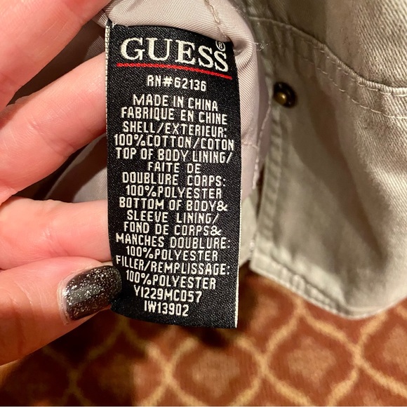Guess Hooded Trench Coat | S - Picture 11 of 15